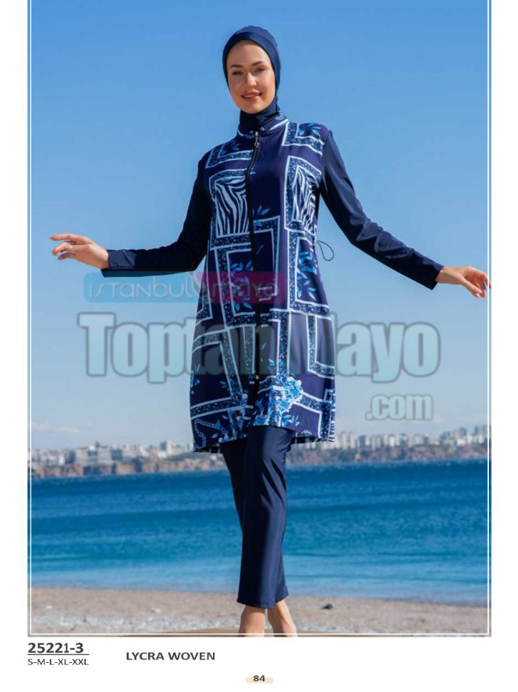 Toptan Tesettür Mayo Takımı - 26203-3 - 1