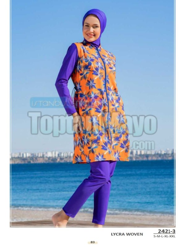 Toptan Tesettür Mayo Takımı - 26203-4 - İstanbul Mayo