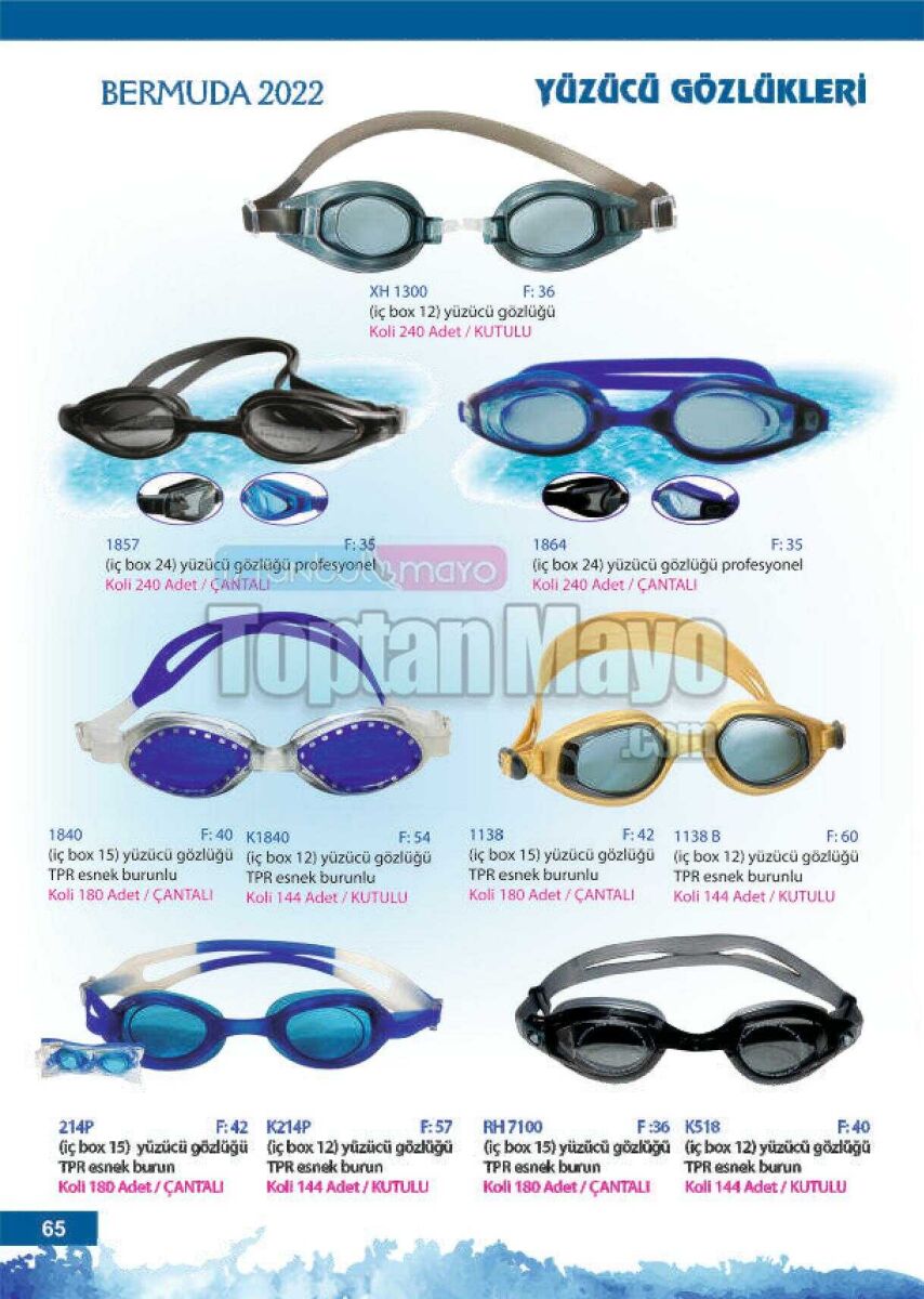 Toptan Yüzücü Gözlüğü 2 - 1