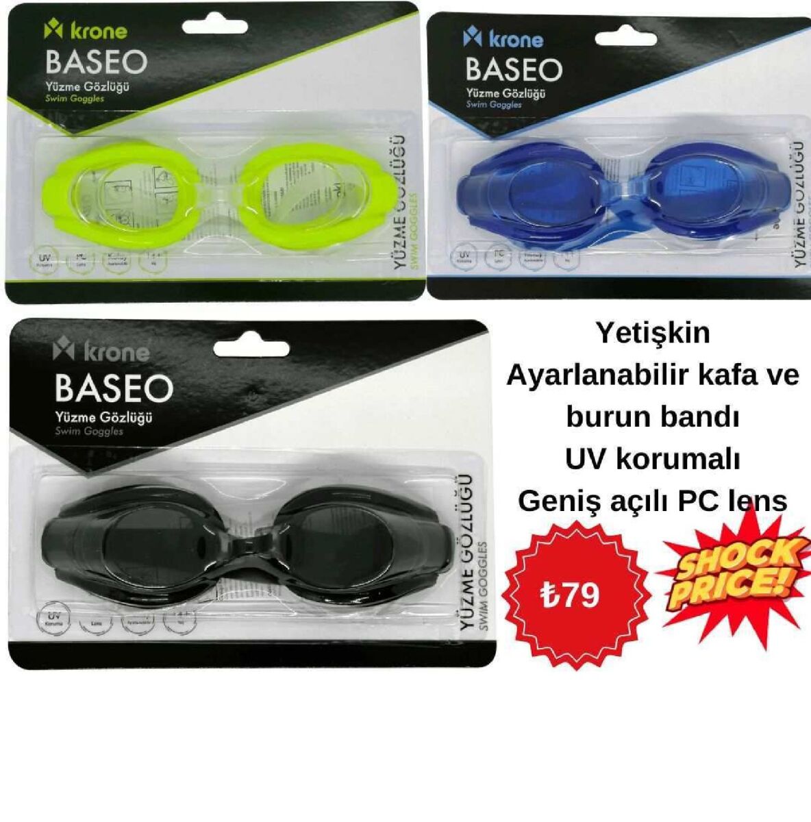 Toptan Yüzücü Gözlüğü - 1