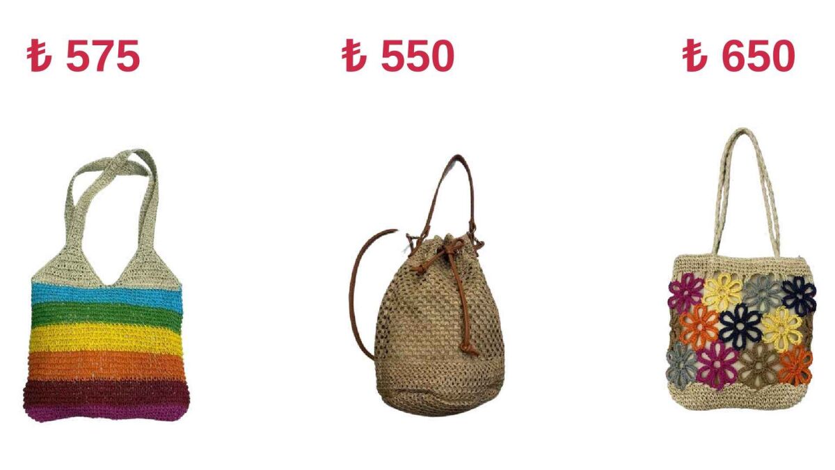 Toptan Hasır Çanta - 1