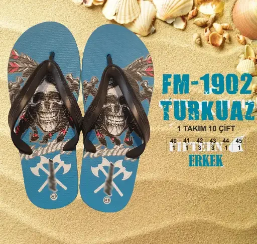 Konforlu Toptan Kadın Plaj Terliği - 2026 Sezonu (T8083) - 1