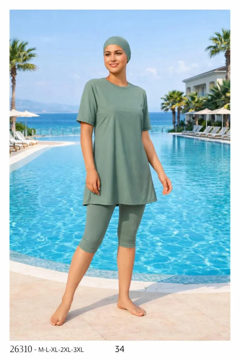 Semi Covered Swimsuit - 1