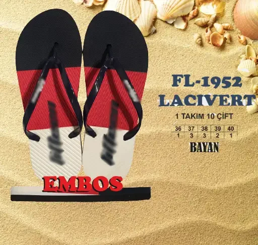 Trend Toptan Kadın Plaj Terliği - 2026 Sezonu (İstanbul) (T8060) - 1