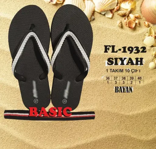 Yeni Nesil Toptan Kadın Plaj Terliği - 2026 Sezonu (İstanbul) (T8029) - 1