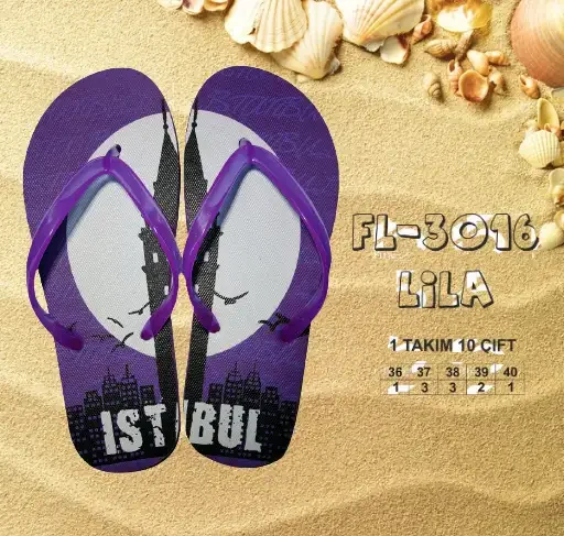 Profesyonel Toptan Kadın Plaj Terliği - 2026 Sezonu (T8067) - 1