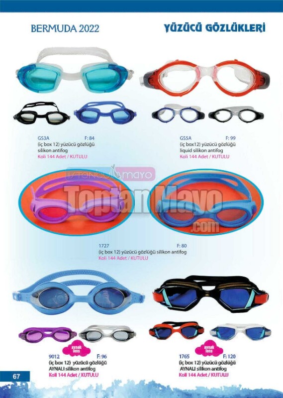 Toptan Yüzücü Gözlüğü 4 - DENİZ OYUNCAKLARI