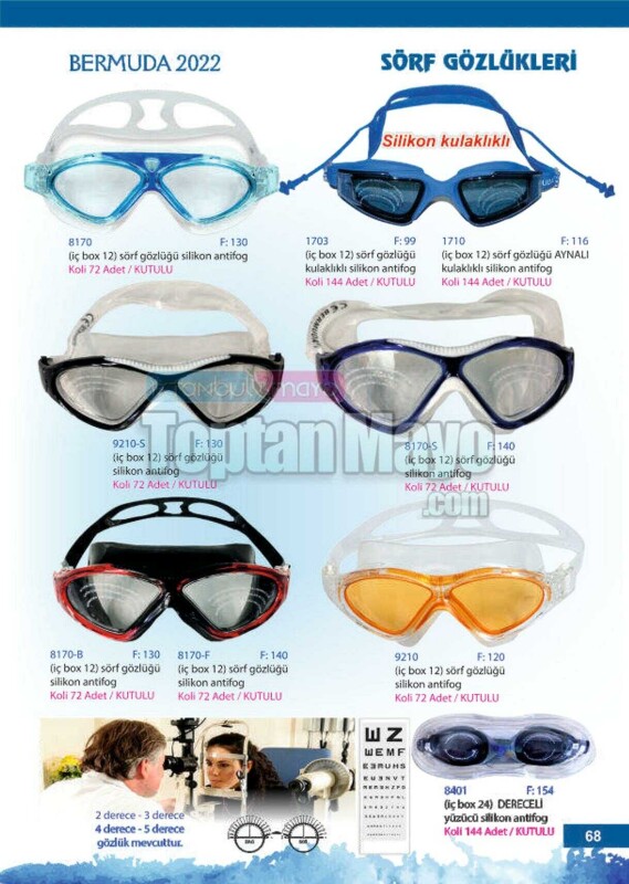 Toptan Yüzücü Gözlüğü 5 - DENİZ OYUNCAKLARI