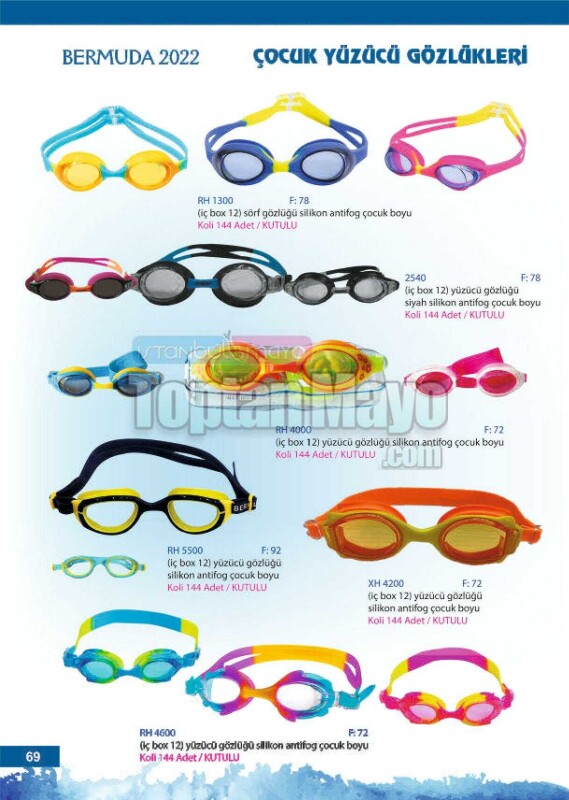 Toptan Yüzücü Gözlüğü 6 - DENİZ OYUNCAKLARI
