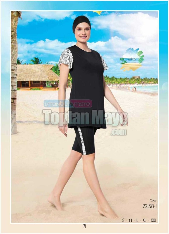 Semi Covered Swimsuit - İstanbul Yarı Kapalı Mayo