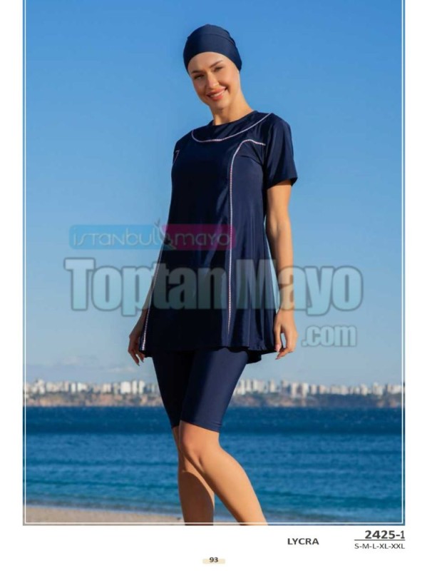 Yarı Tesettür Mayo / Semi Covered Swimsuit - İstanbul Mayo